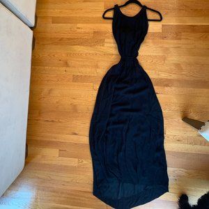 Wilfred Formal Black Open Back Dress